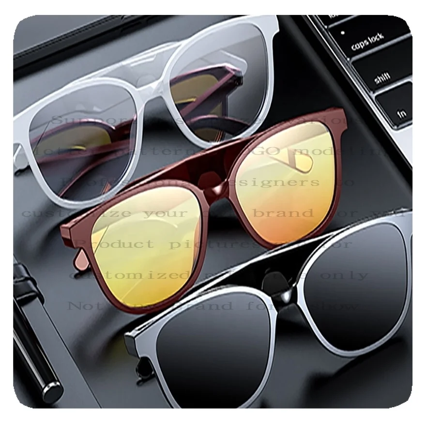 NEW Wireless Speaker Headset Headphone Music Glasses Audio Blue Tooth Smart Sunglasses Custom Logo Digital Glass PC Ac Unisex