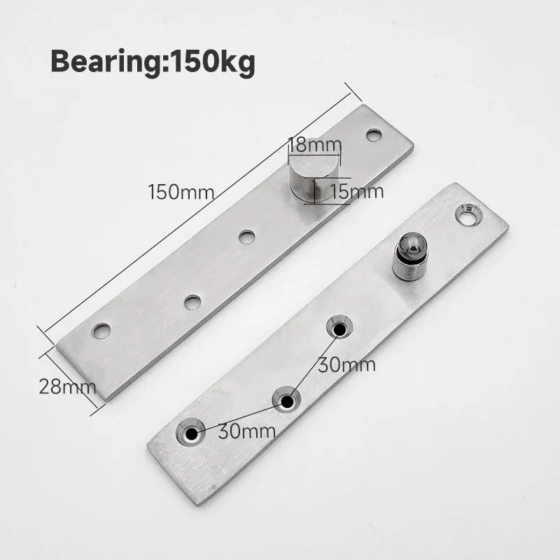 360 Degree Revolving Cabinet Wardrobe Storage Cabinet Door Heavy Duty Up and Down Hinge Stainless Steel Pivot Hinge