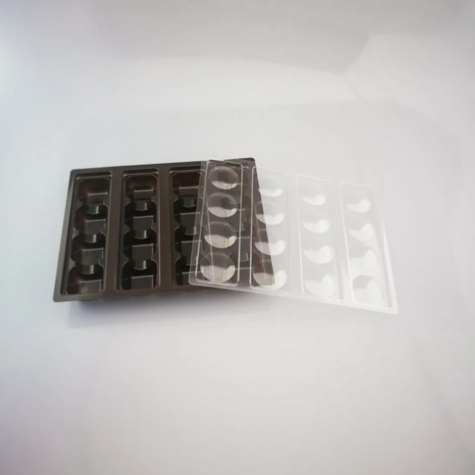 Custom Disposable blister tray plastic packaging trays inner position  box with fix the product