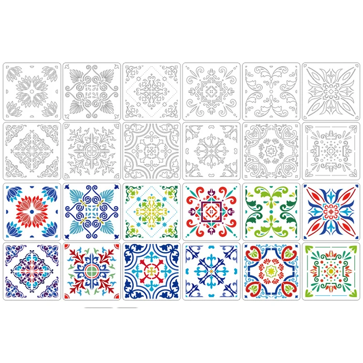 Plastic Custom Stencil Manufacturers DIY Art Painting Stencil Templates Drawing for Wall Painting