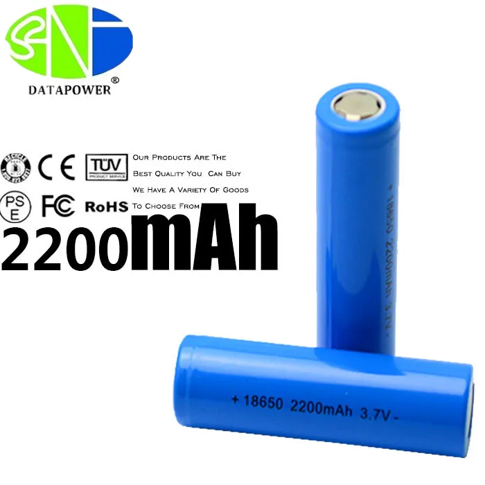 Bulk Sell Cylindrical Cell 18650 Battery 3.7V Li-ion Rechargeable Batteries 3.7V 2200mAh 3000mah 3200mah Lithium Battery