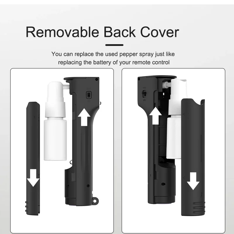 130 Decibel customized emergency self defense atomiser keychain personal anti attack alarm for women