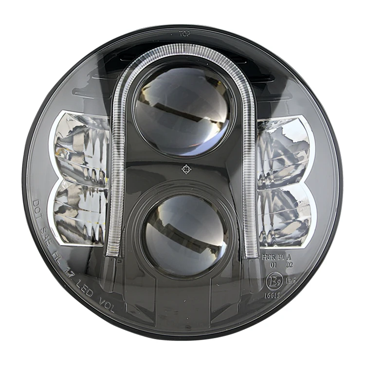Tuff Plus round DOT 7 inch round led headlight 12v 24v auto led headlight sestem 5500k led headlights