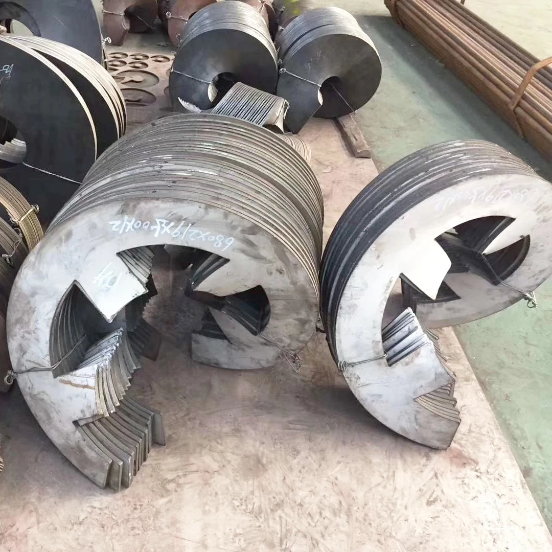 Manganese steel helical blade, screw conveyor parts screw blade supports customization Continuous Helical Blade