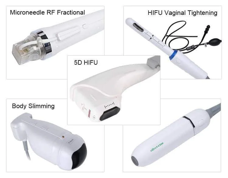 HIFU portable 5 in 1 smas lifting hifu cartridges beauty machine hifu 4d 5d sincoheren