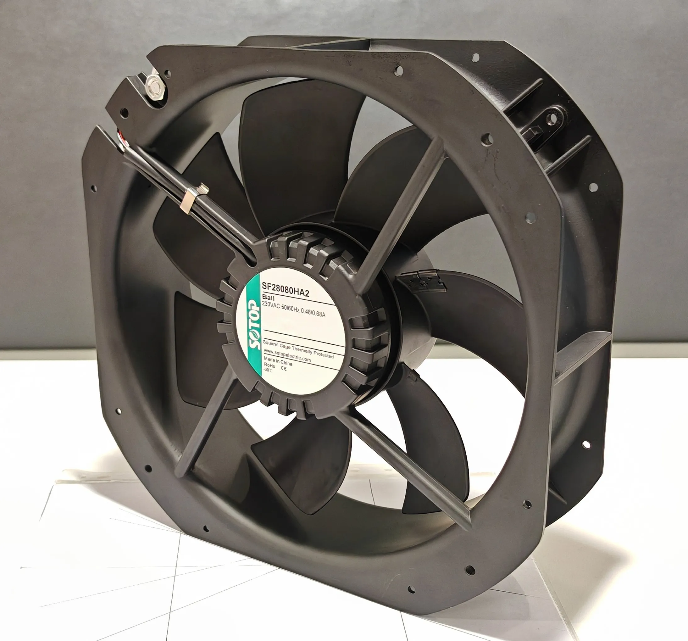 PCS cabinet 1098CFM Metal frame impeller 28080 28*28*8CM Square compact 110~380V AC Axial fan