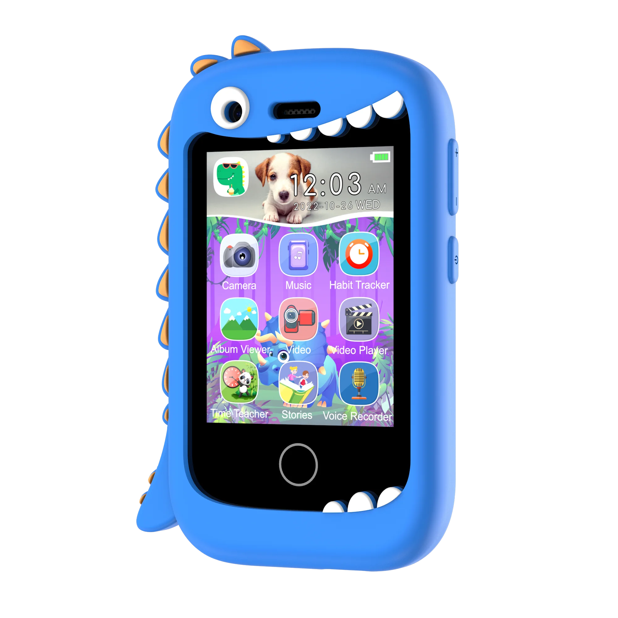 XA31 2.8 Inch IPS Toys Kids Touch Screen Smart Selfie Phone With Silicone Case ,Game Phone Gifts for Children 3Y+