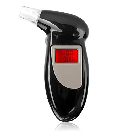 Household digital display alcohol tester blowing alcohol tester With 5 Mouthpieces