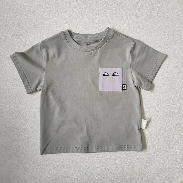 Customize Hot Selling Basic Kids Clothes New Design Toddler Baby Boys Girls Soft High Quality T-shirt