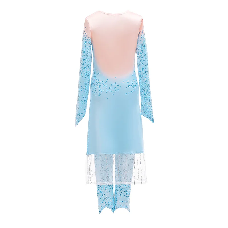 3 4 5 6 7 8 9 10 Year Clothes Kids Summer Snow Queen 2 Children 2 Piece Outfit New Elza Girls Elsa Dress Princess Costume