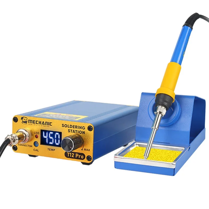 T12 Pro Soldering Station MECHANIC Mini Anti-static Digital Intelligent Welding Station Constant Temperature Control PCB BGA SMD