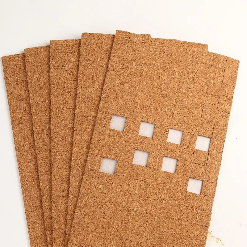 15mm*15mm*5mm Adhesive Glass Cork Pads Cork Separator Pads For Glass Transport Protection Gasket
