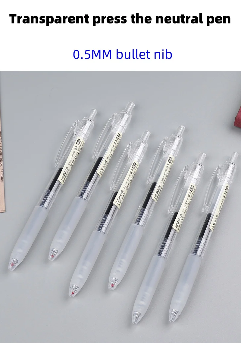 2024 New Direct Liquid Quick-drying Roller Pen Giant Writing Brush Set 0.5 Black student press neutral pen