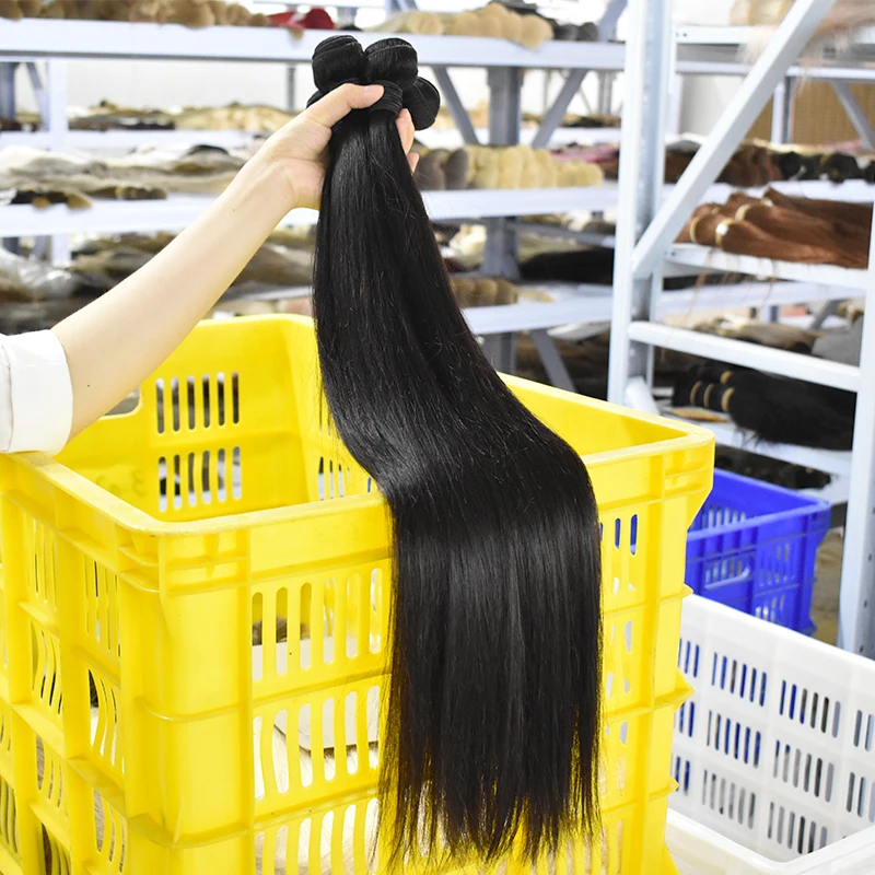 Wholesale Unprocessed Free Sample 100 percent Human Hair Bundles Raw Virgin Cuticle Aligned Hair