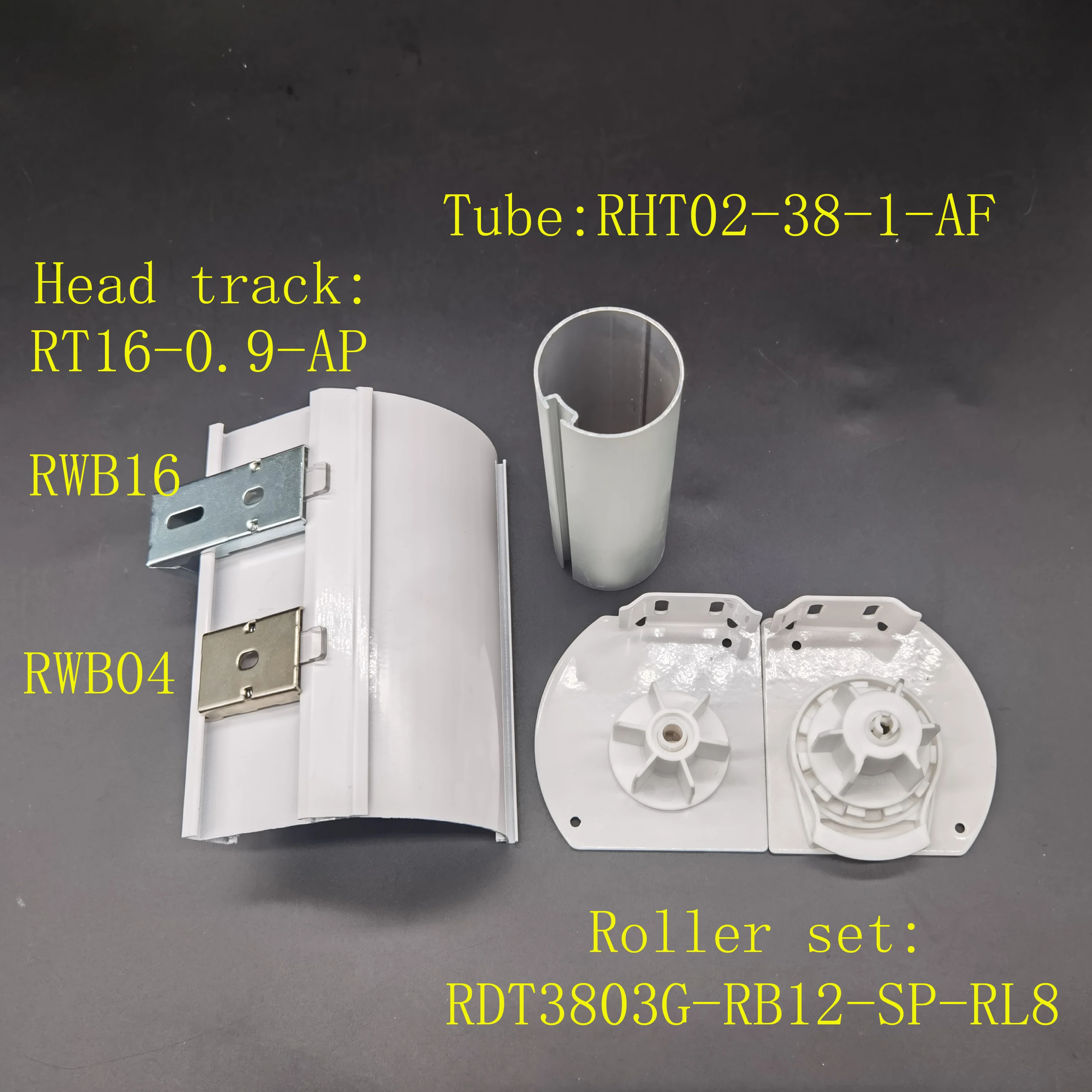 Wholesale curtain accessories window blinds parts zebra blinds tube aluminium head rail for 38mm roller blinds shades shutters