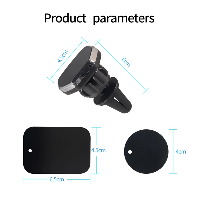 New Fashion Portable Magnetic Air Vent Car Holder 360 Degree Rotatable Mobile Mount Customized Phone Holder