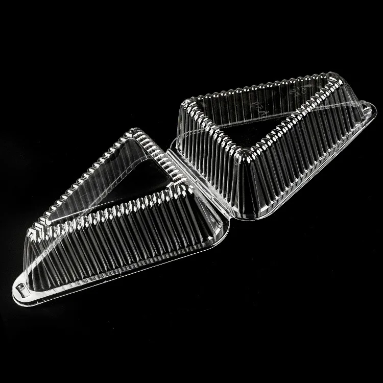 Triangle Clear Plastic Clamshell Take Out Tray  Containers for Sandwiches Salads Hamburgers