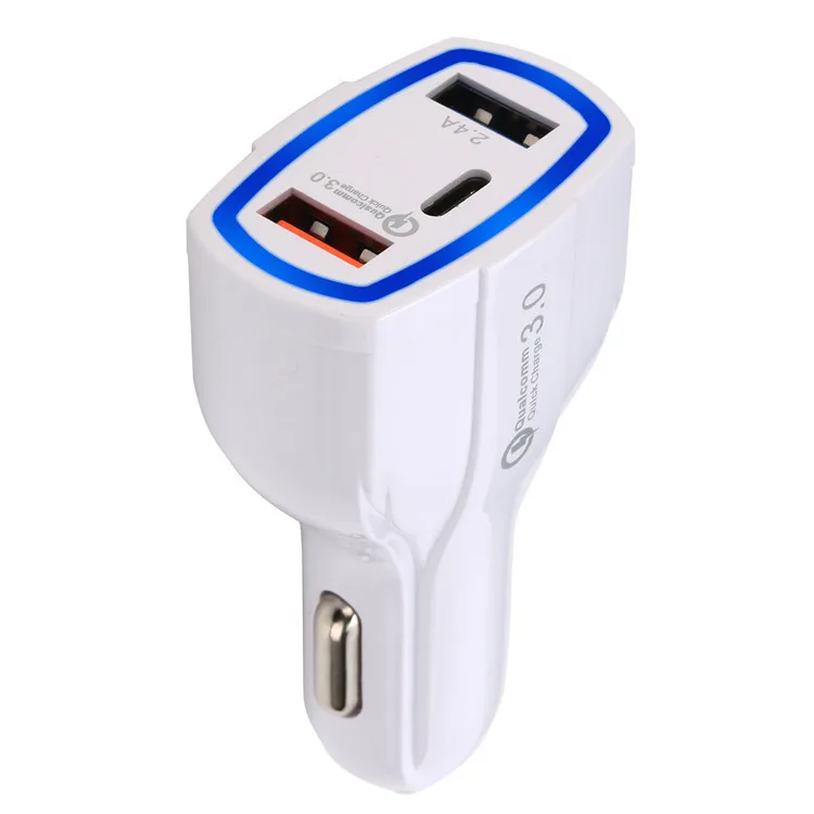  QC3.0 PD Быстрая зарядка type-c usb-c автомобильное зарядное устройство для мобильного телефона адаптер с