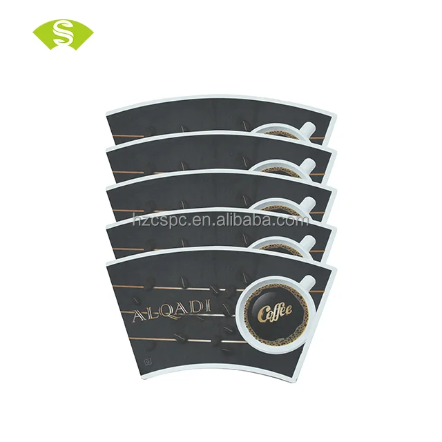 paper fan cup Waterproof offset printing with PE coated one side paper cup sheets