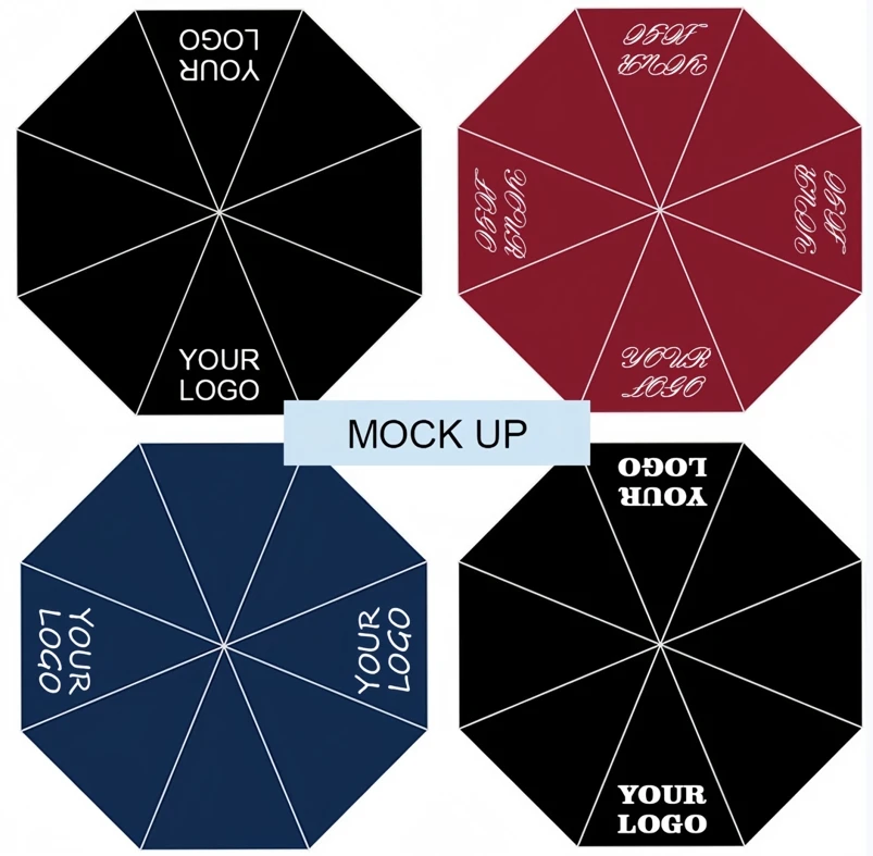 2024  Wholesale Top Sale  Business Gift Portable Straight Golf Umbrella With Logo For Outdoor