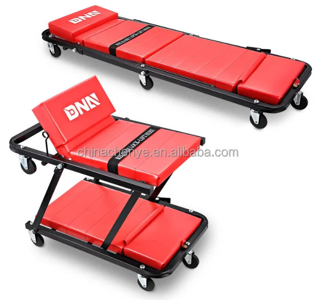 Folding Rolling Garage Shop Creeper Roller Seat