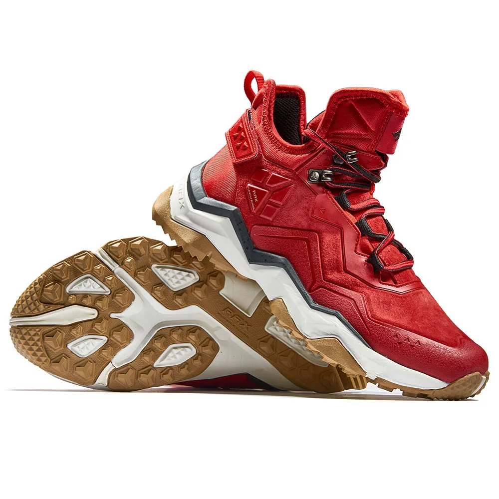 
RAX Women Hiking Boots Outdoor Leather Waterproof Anti Slip Camping Backpacking Shoes Walking Boots 