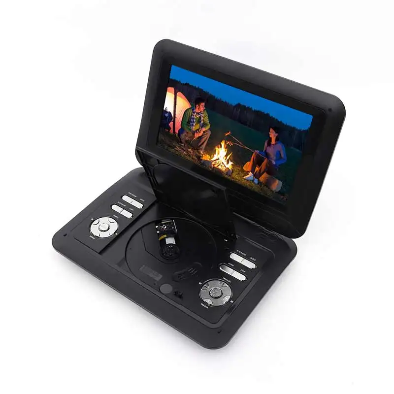 Hot Sales 10.1 inch Screen rechargeable Battery Analog TV USB FM Portable DVD Player