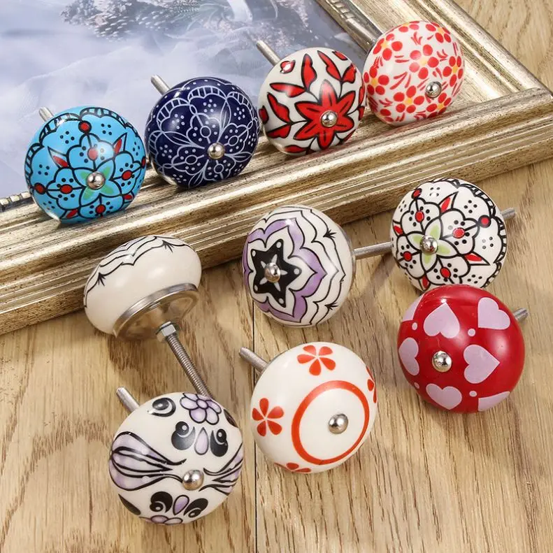 Modern Minimalist Colorful Ceramic Knobs Children Drawer Knobs Fish Shape Ceramic Handles With Great Price