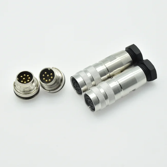 M16 industrial waterproof 8pin male and female cable represents the best selling screw sets