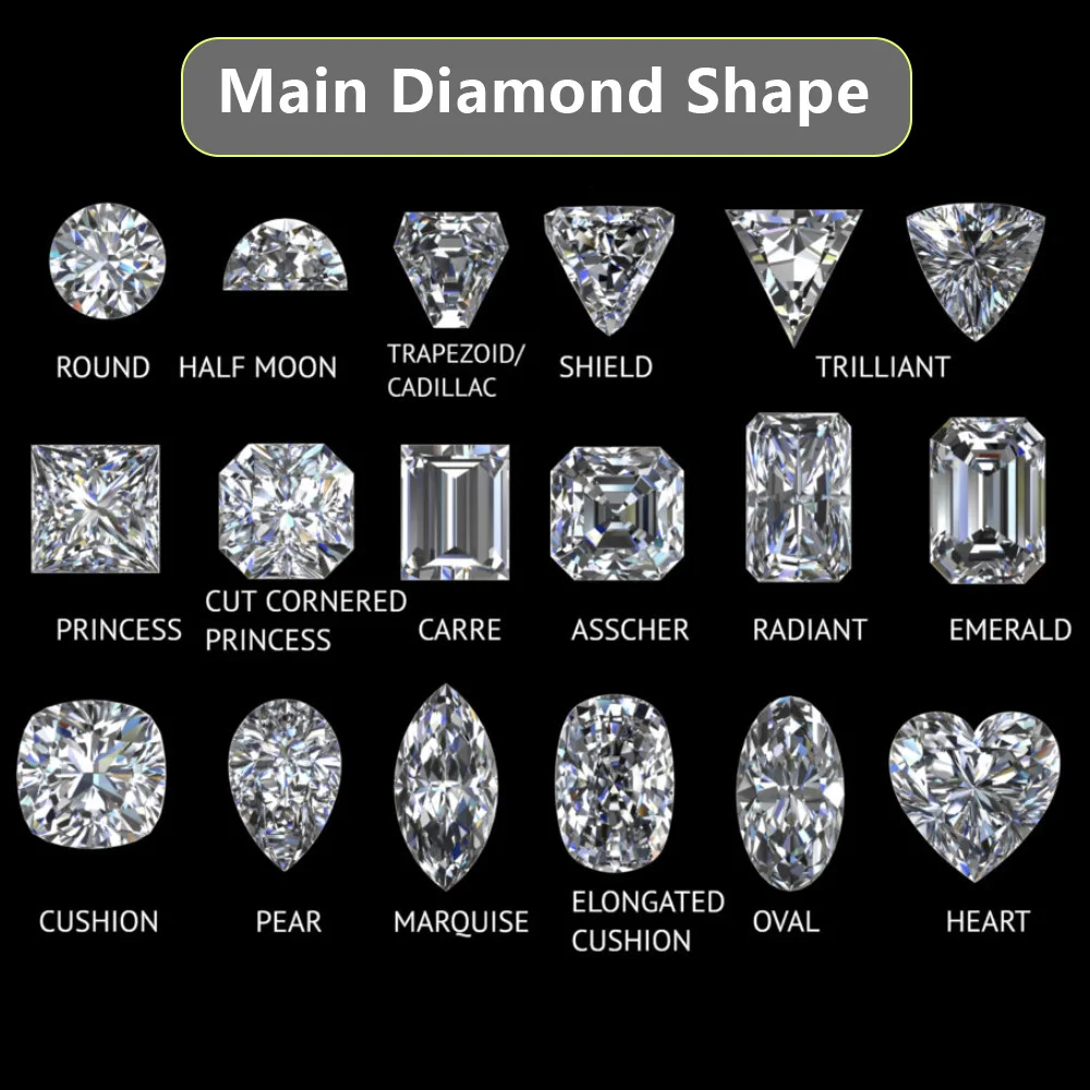 Wholesale 0.3-5Carat Top Supplier Round Radiant Cushion Cut Lab Grown Diamond HPHT IGI Diamond VS VVS SI Synthetic Diamond