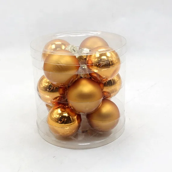 
Christmas tree hanging blue ball ornament 