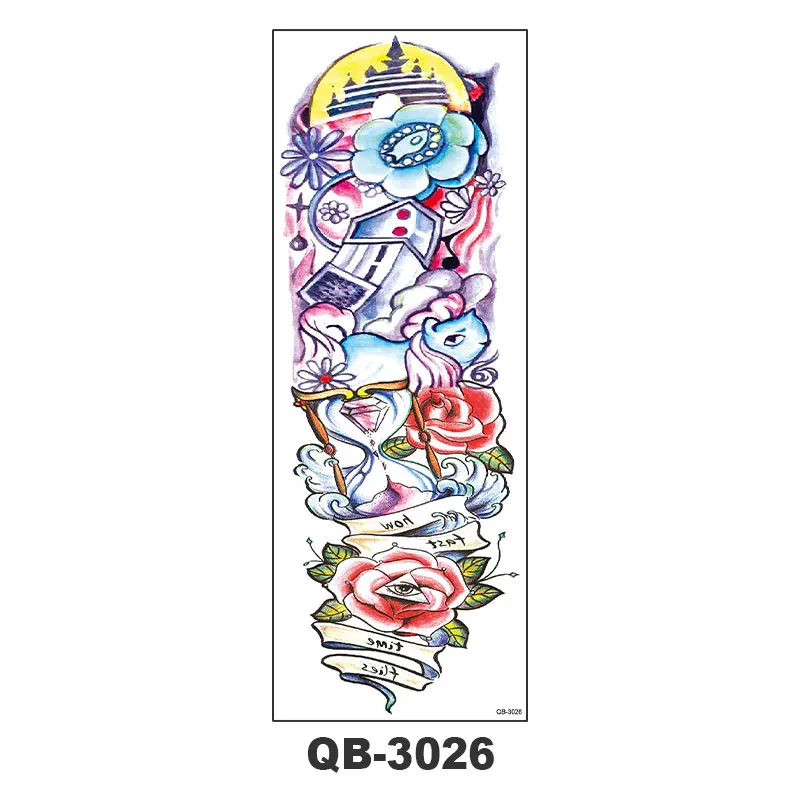 Extra Temporary Animal Tattoo Black Tattoo Full sleeve Temporary Tattoo Stickers Body Atr for Man Women