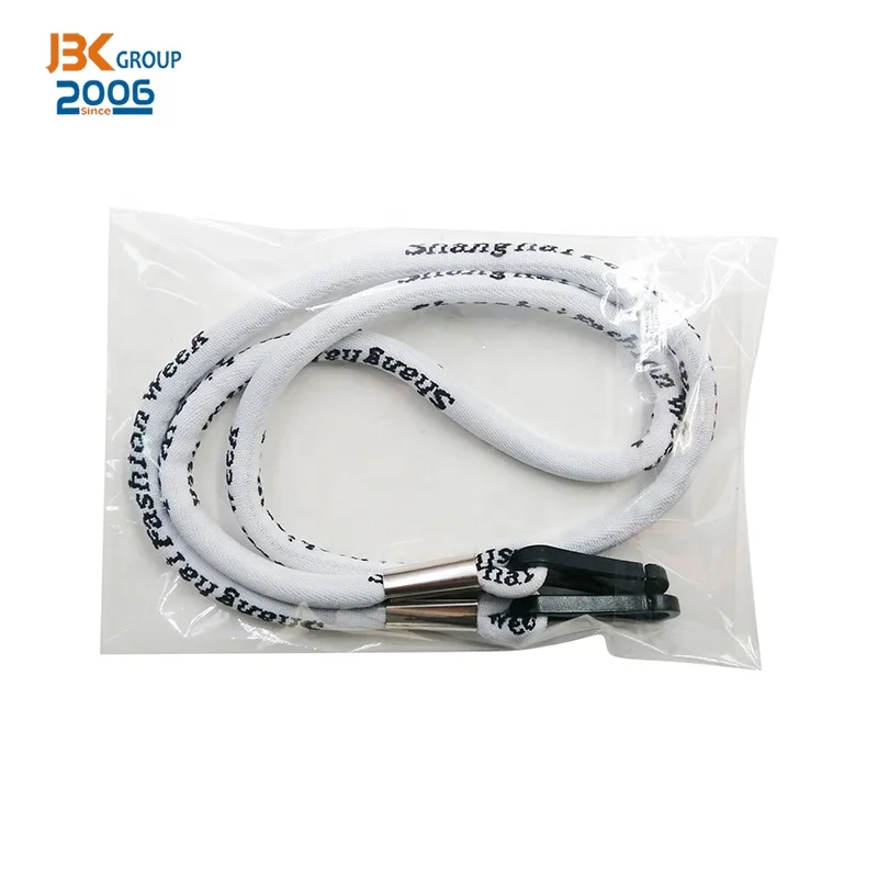 white face masking holder rope lanyard custom your packaging masking lanyard with clips