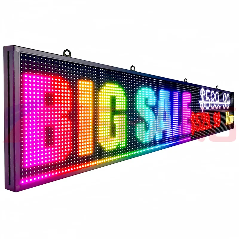 Shop Front Open Led Display Screen Panel Board, Smd 4mm Outdoor P4 Ecran Pantalla Led Billboard Sign
