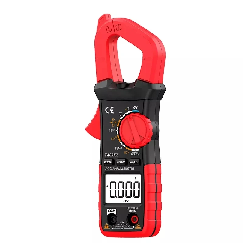 TA8315C Multi Digital Clamp Meter Handheld Non-contact Ac Dc Temperature Measurement True Rms