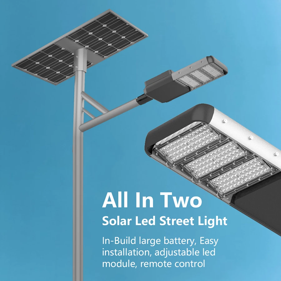 split high lumen solar street light 30w 100w semi-integerted outdoor street solar led light