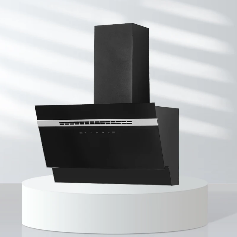 Kingbright 60 см, черное стекло, боковое всасывание, кухонная вытяжка, эко-охлаждение, Вытяжка с сертификатом CE, кухонный дымоход