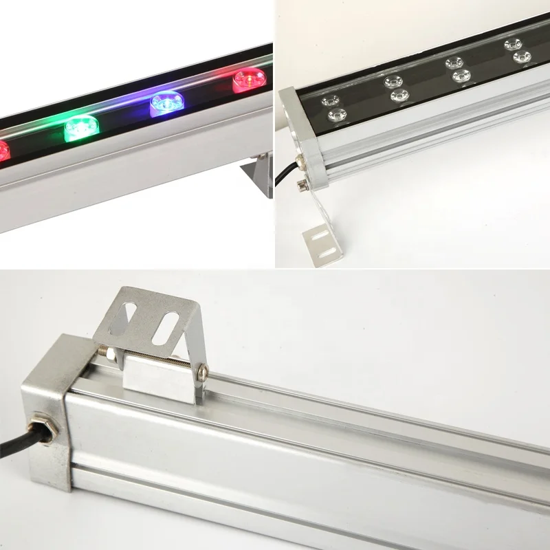 
DMX512 controller 48w 64w color changing dimmable ip65 outdoor led rgb wall washer light 