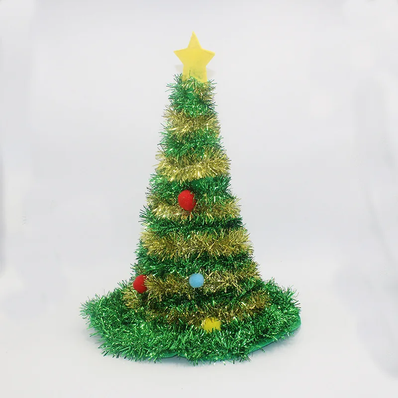 Christmas Tree Hat On Headband Christmas Xmas Party Santa Fancy Dress Costume Hat Holiday Decorations Headgear