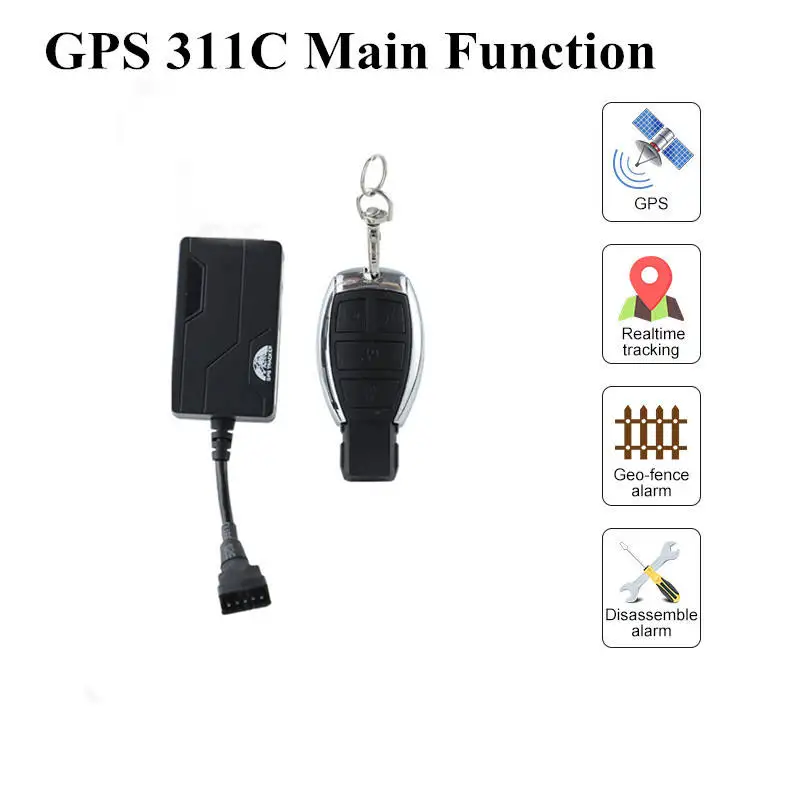 Original Coban TK311 311b 311c GPS Tracker Vehicle motorcycle E-bike gps tracking devices free web Platform with remote control