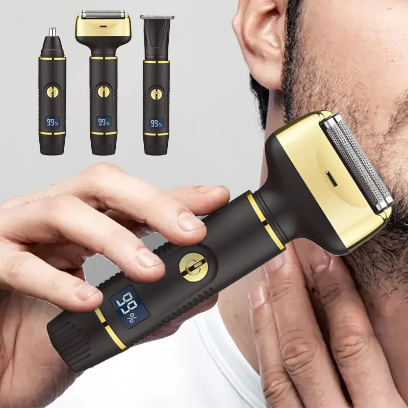 All in one Grooming Set Hair Clipper Foil Shaver Hair Trimmer For Men Shaver Beard Nose Trimmer