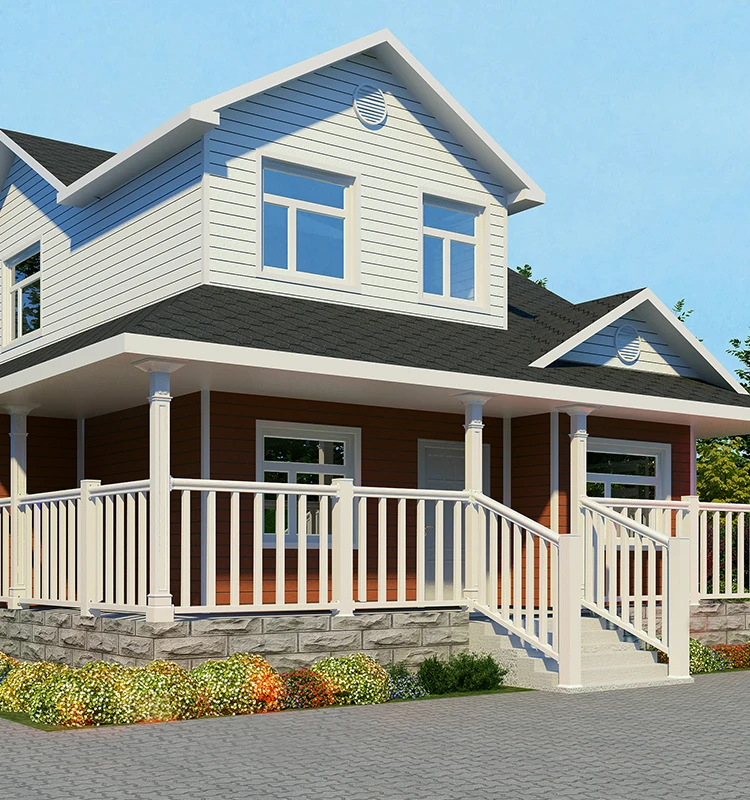Outdoor PVC Balcony Railing,Vinyl Staircase Railing  vinyl plastic cheap guard railing balcony