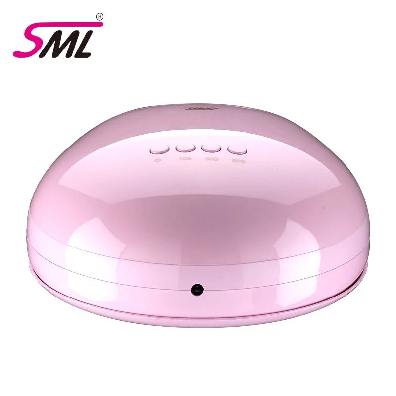 SML Private Label Black Smart Cordless Professional Sun UV Led Gel Nail Lamp Rechargeable