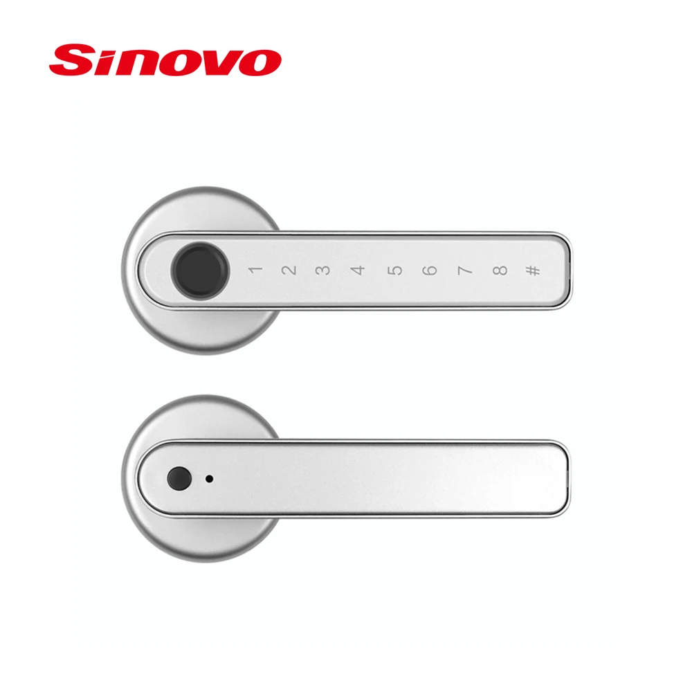 Sinovo Security Door Lever Handle Lock Safety Fingerprint Smart Lock Home Electronics