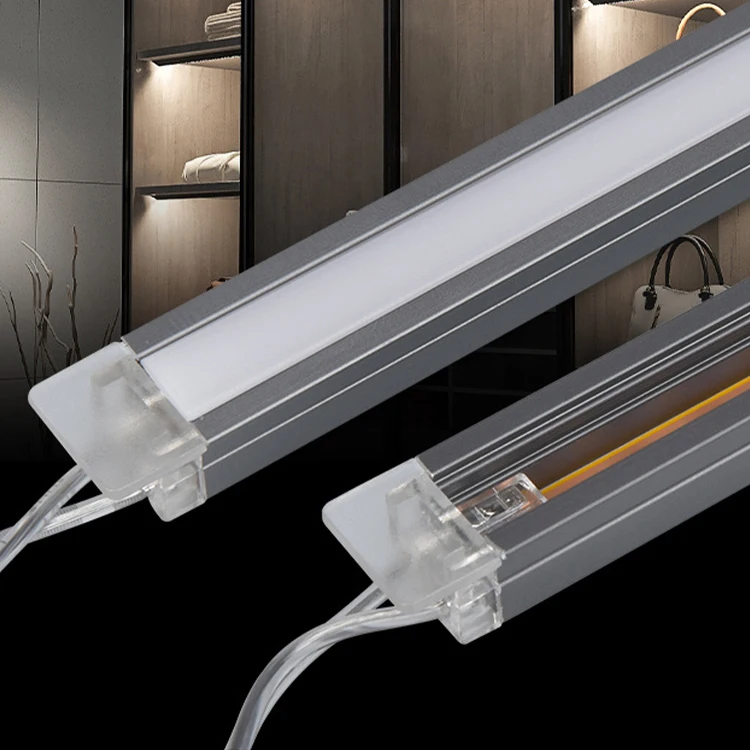 Cabinet slotted line lights can be customized with embedded cabinet LED lights without soldering LED embedded line lights