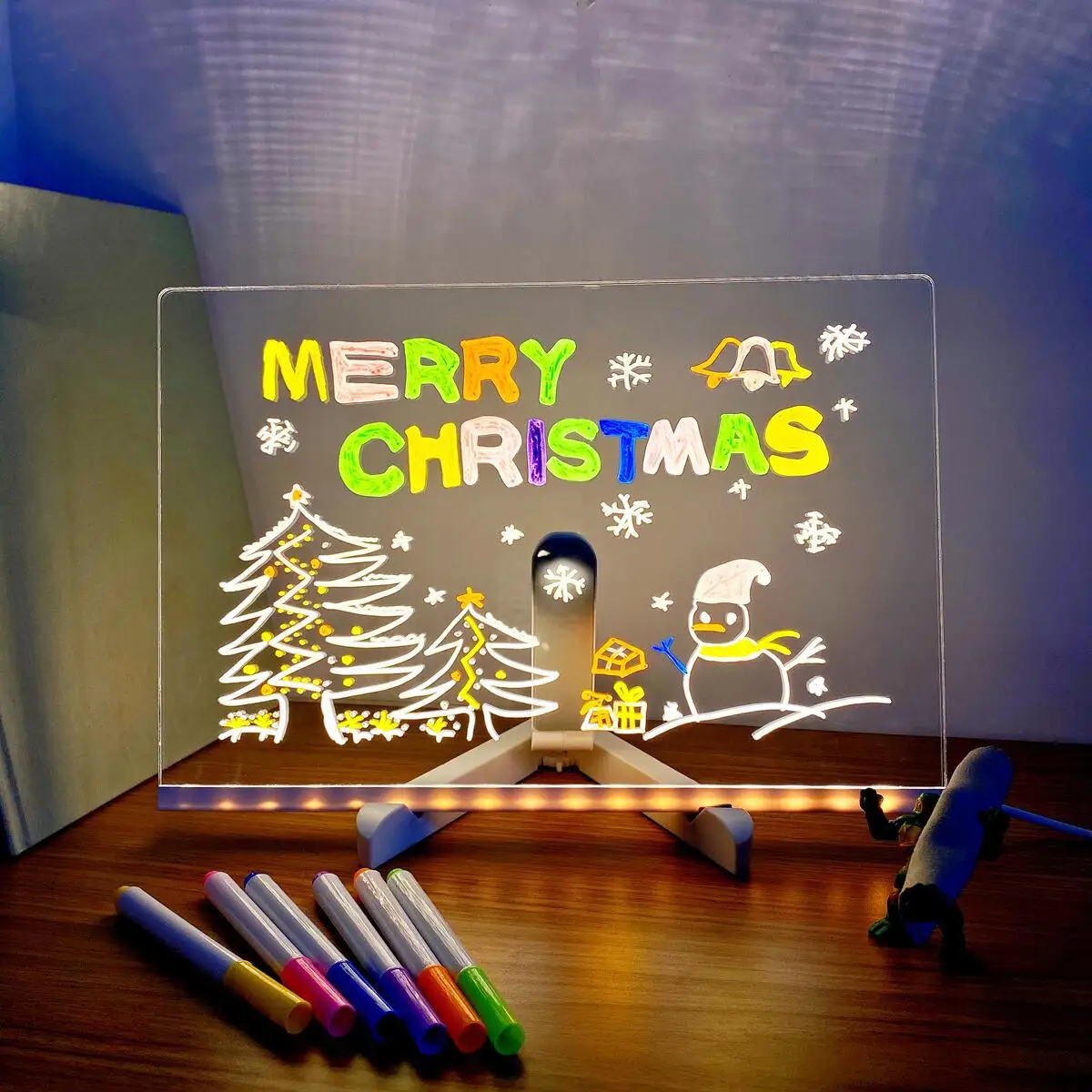 New Arrivals USB Powered Led DIY Board Light Night Light With Colorful Pen Reusable Cute Mini Kids Night Light