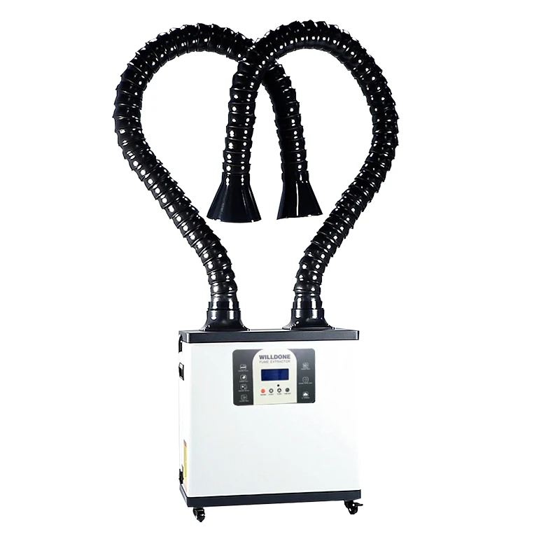 Portable Smoke And Dust Collector Fume Extractor For Machine Repairing Workshop Laser Dust Smoke Purifier