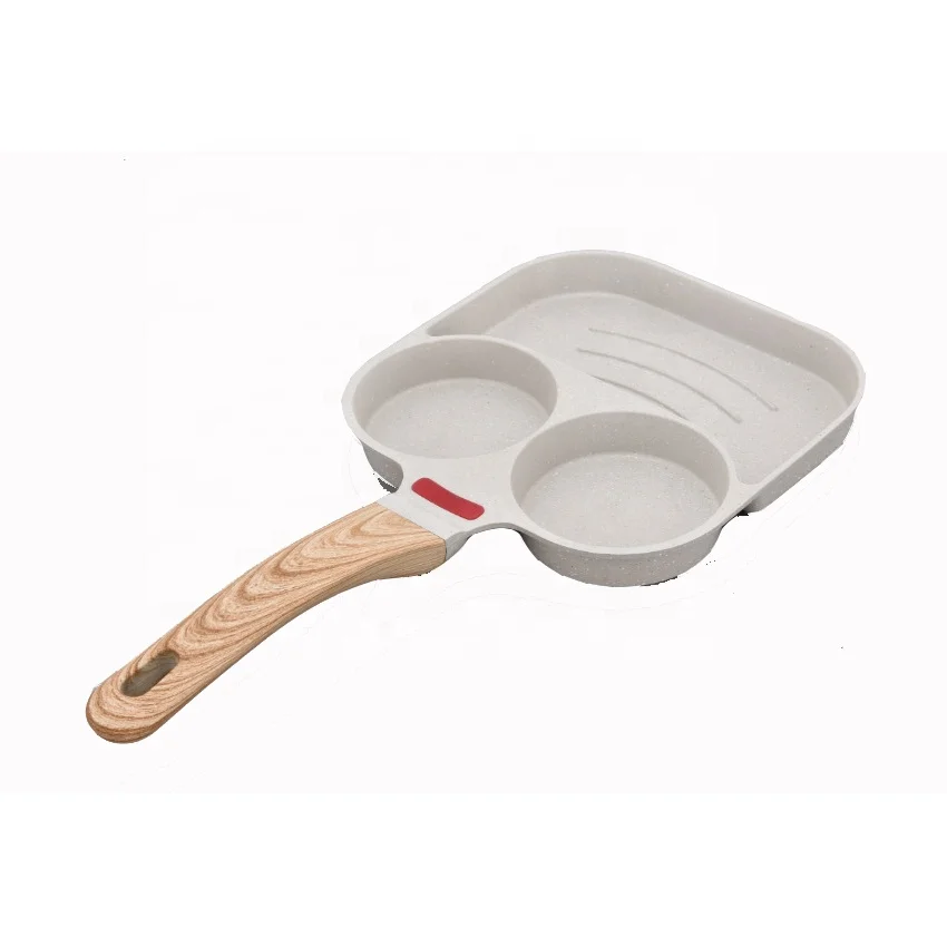 3 In 1 Kitchen Frying Pot Pan Thickened Omelet Pan Nonstick Egg Pancake Hamburg Steak Cooking Pan Breakfast Maker Cookware