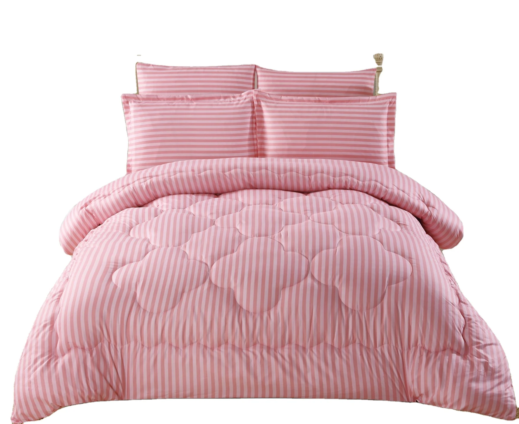 Adults microfiber solid forged bar quilts comforter sets king size luxury bedding