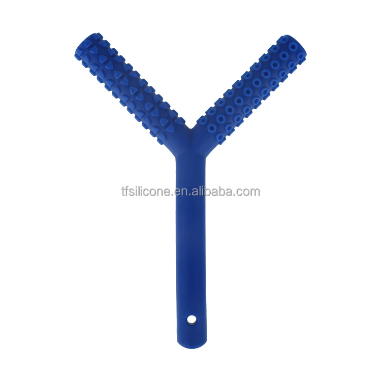 Factory Custom Different Soft Textures CPC Teething Sensory Chew Molar Toy Silicone Hollow Teether Tubes for Infant and Toddlers